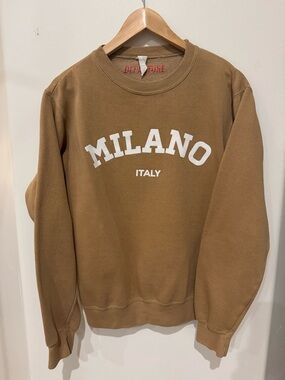 Milano Italy Crewneck Sweatshirt - Brown